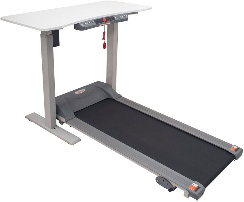 Sunny Health & Fitness Treadmill With Detachable Automated Desk Gray NoSize