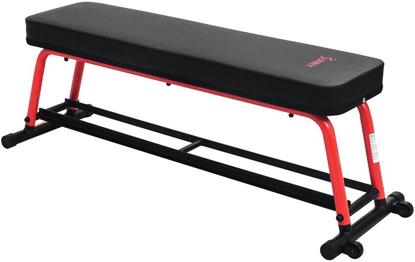 Sunny Health & Fitness Power Zone Strength Flat Bench Black NoSize