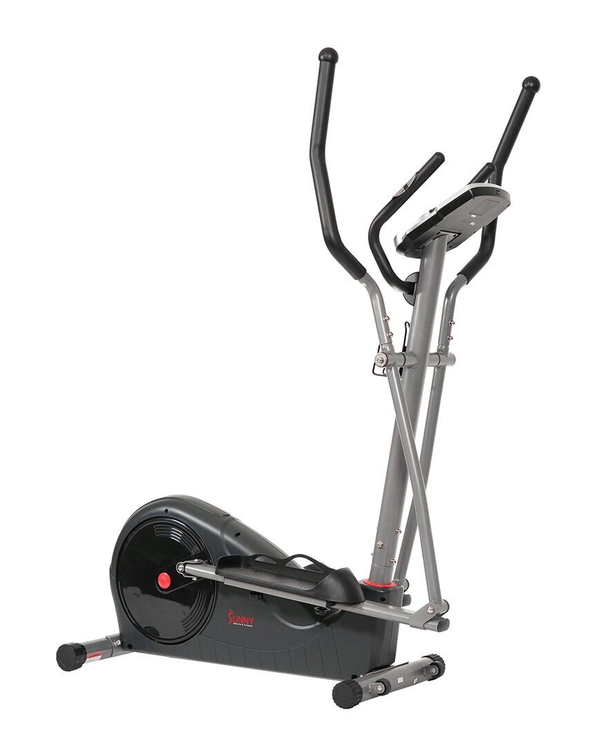 Sunny Health & Fitness Pre-Programmed Elliptical Trainer steel 40.6in x12.6in x20.9in
