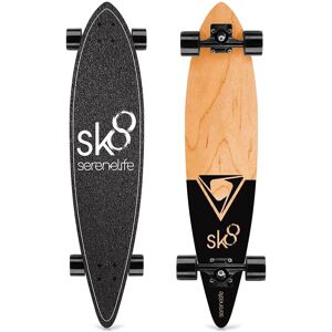 SereneLife Canadian Black Maple Deck Skateboard Black NoSize