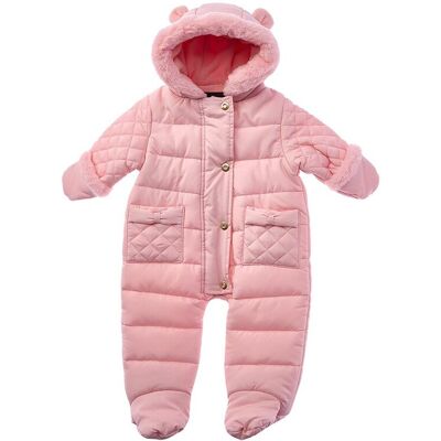 Rothschild Diamond Mixed Quilt Pram Pink 6/9M Rothschild Diamond Mixed Quilt Pram Pink 6/9M