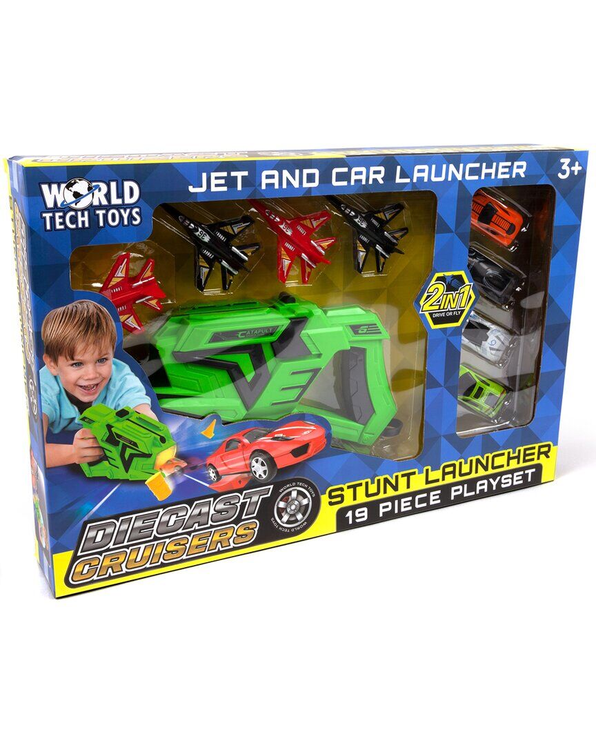 World Tech Toys Diecast Cruisers Stunt Launcher 19pc Playset NoColor NoSize