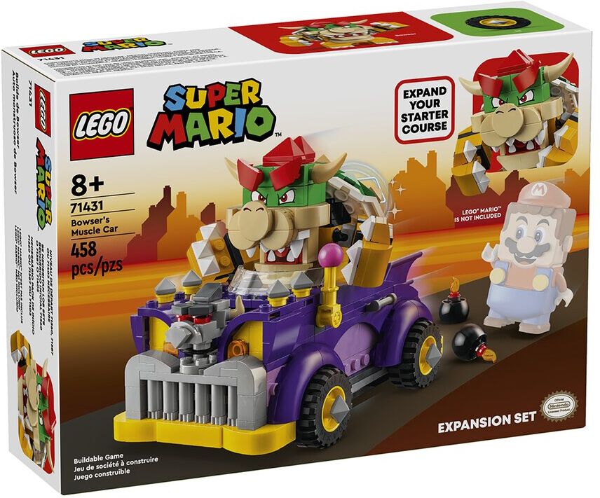 Lego Bowser's Muscle Car Expansion Set NoColor NoSize