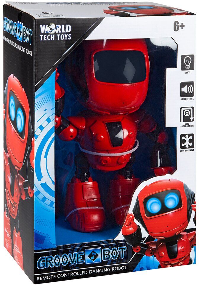 World Tech Toys Groove Bot RC Dancing Robot Red NoSize