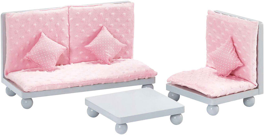 Teamson Kids Olivia's Little World Polka Dots Princess 18in Doll Furniture Lounge Set NoColor NoSize