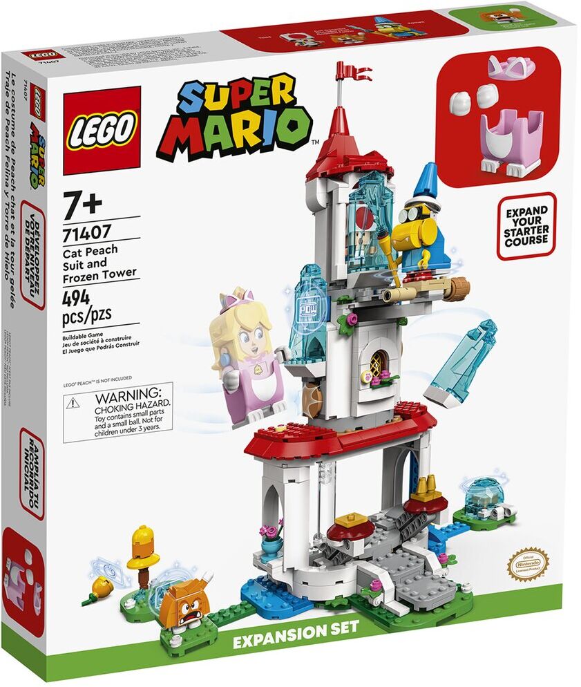 Lego Super Mario 71407 Cat Peach Suit and Frozen Tower Expansion Set NoColor NoSize