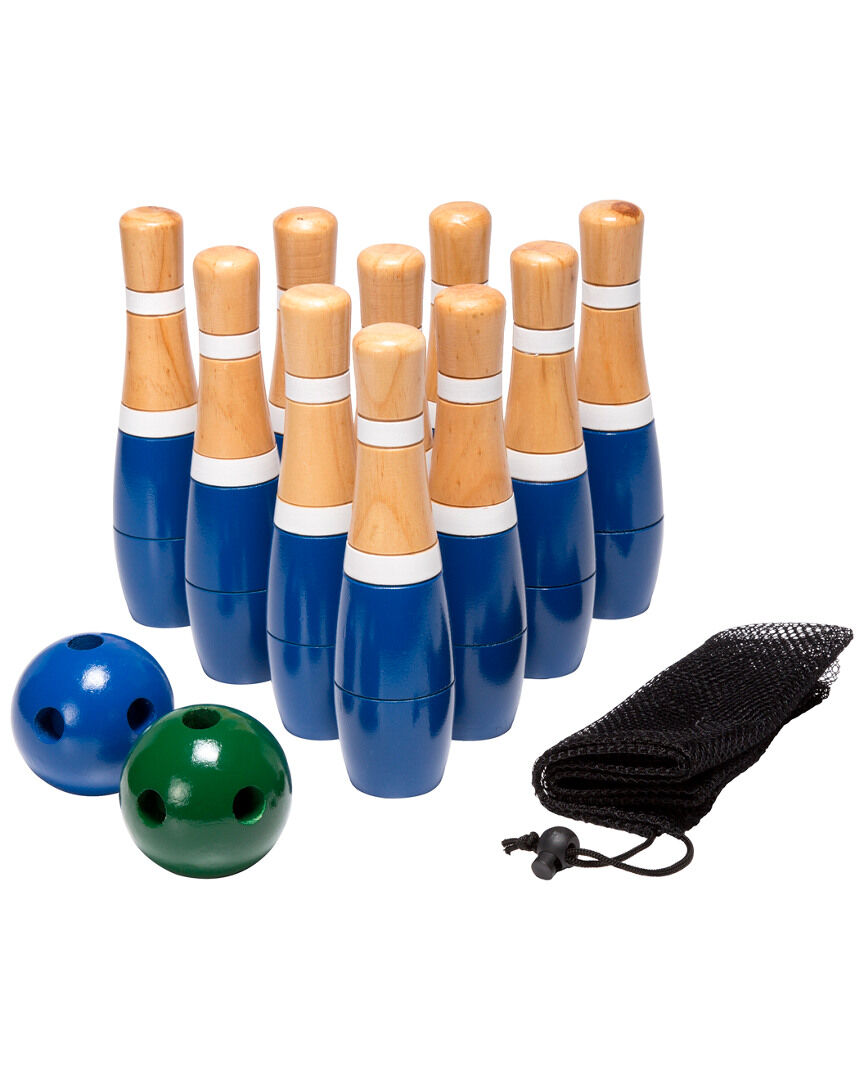 Trademark Hey! Play! 8 Inch Wooden Lawn Bowling Set NoColor NoSize