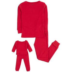 Leveret Matching Girls & Doll Pajama Red 14