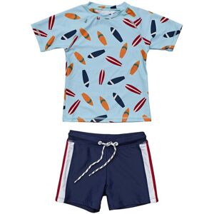 Snapper Rock Retro Surf Baby Set Blue 06-12