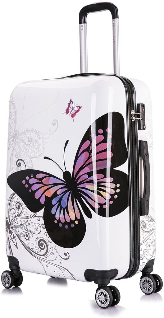 InUSA Butterfly Print Hardside Luggage 24in NoColor NoSize