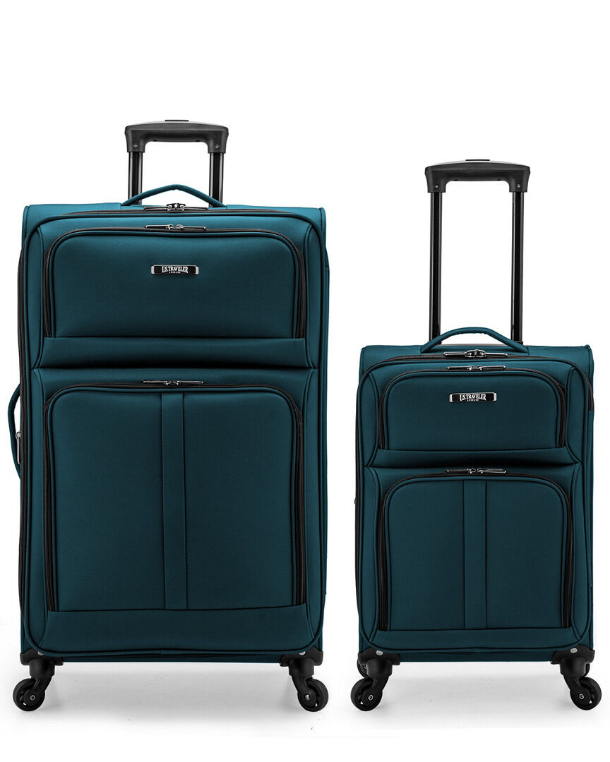 U.S. Traveler Anzio 2 Piece Softside Expandable Spinner Luggage Set NoColor NoSize