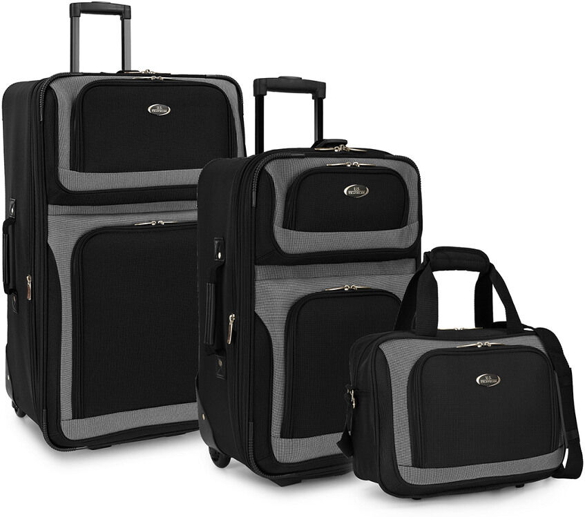 U.S. Traveler New Yorker 3pc Rolling Luggage Set NoColor NoSize