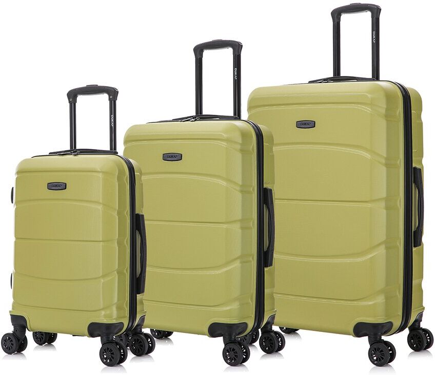 DUKAP Sense Lightweight Hardside Spinner 3pc Luggage Set Green NoSize