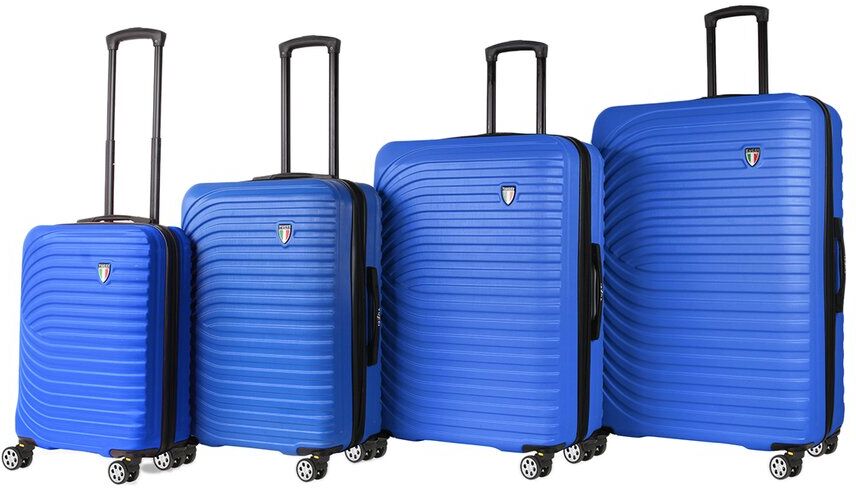 Tucci Italy Mazzafiato 4pc Luggage Set Blue NoSize