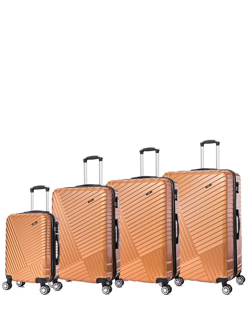 Toscano by Tucci Italy Prodigio 4pc Luggage Set Gold NoSize