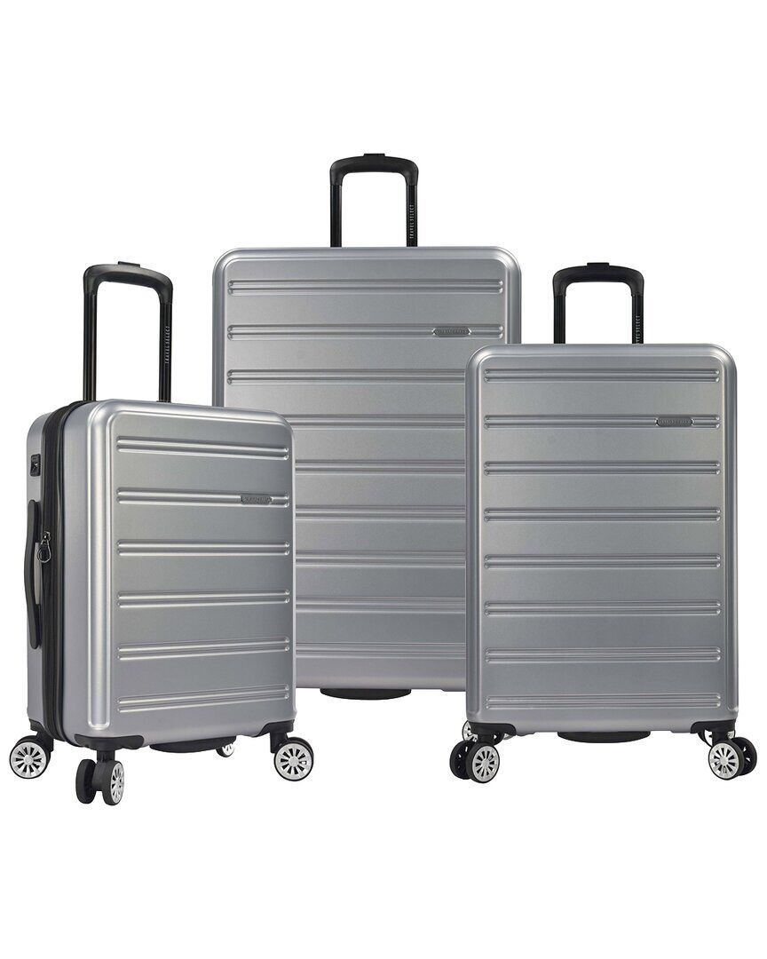 Travel Select Snowcreek 3pc Hardside Spinner Luggage Set Silver NoSize