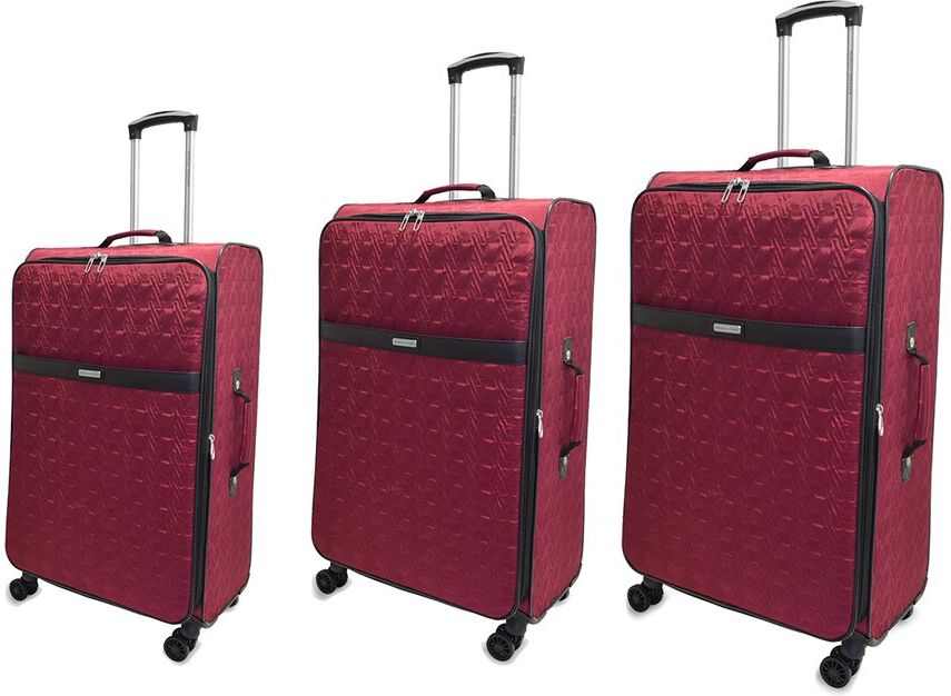 Adrienne Vittadini Quilted Collection 3pc Luggage Set NoColor NoSize