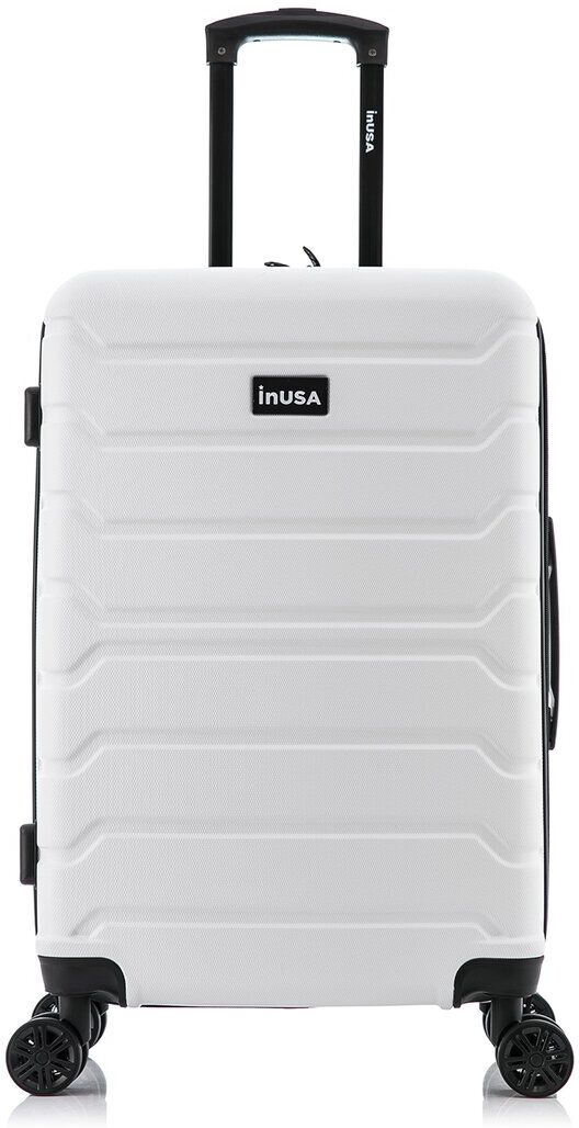 InUSA Trend Lightweight Hardside Luggage 24in White NoSize