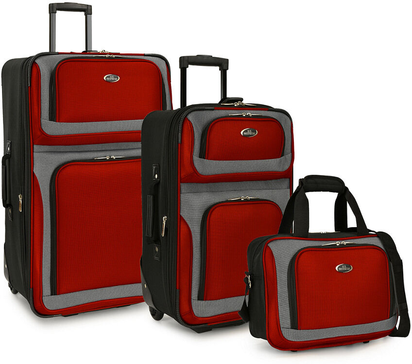 U.S. Traveler New Yorker 3pc Rolling Luggage Set NoColor NoSize