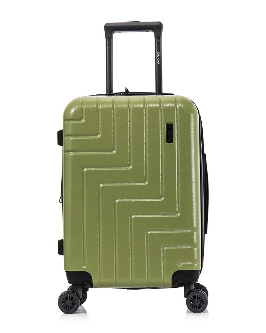 DUKAP Zahav Lightweight Expandable Hardside Spinner Luggage 20" Green NoSize