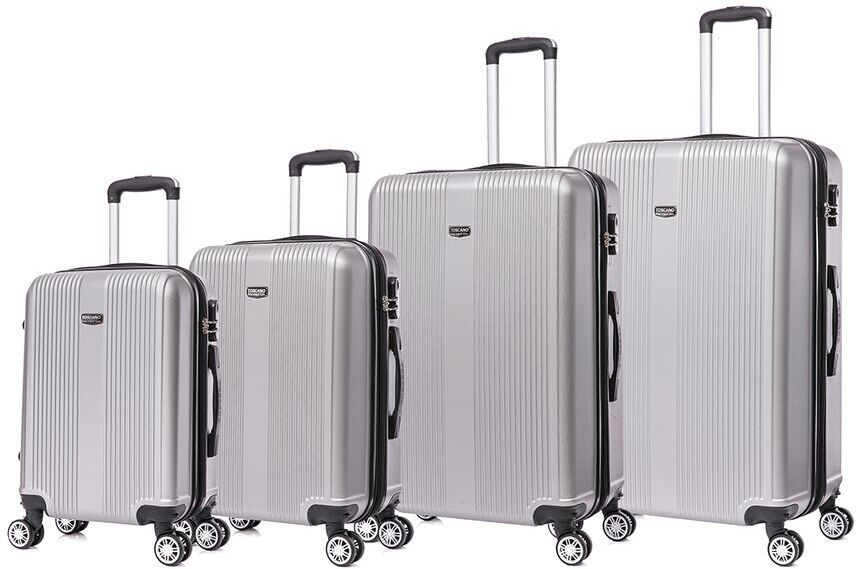 Toscano by Tucci Italy Ottimo 4pc Expandable Luggage Set Grey NoSize