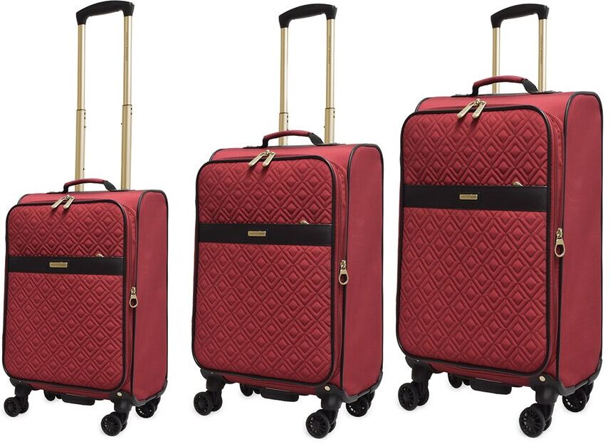 Adrienne Vittadini Quilted Collection 3pc Luggage Set NoColor NoSize