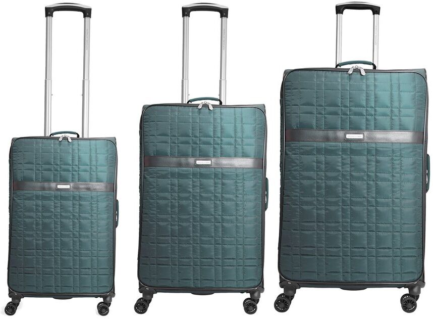 Adrienne Vittadini Quilted Collection 3pc Luggage Set NoColor NoSize