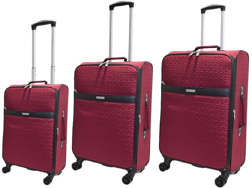 Adrienne Vittadini Quilted Collection 3pc Luggage Set NoColor NoSize