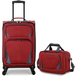 Traveler's Choice US Traveler Forza Expandable 2pc Luggage Set Red NoSize