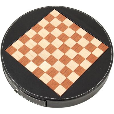 Bey-Berk Chess Set in Wood & Leather NoColor NoSize Bey-Berk Chess Set in Wood & Leather NoColor NoSize