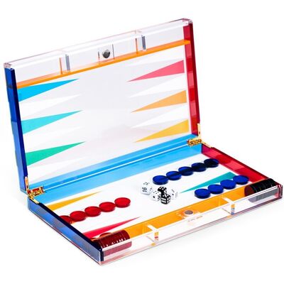 Bey-Berk Emmy Acrylic Backgammon Set NoColor NoSize Bey-Berk Emmy Acrylic Backgammon Set NoColor NoSize