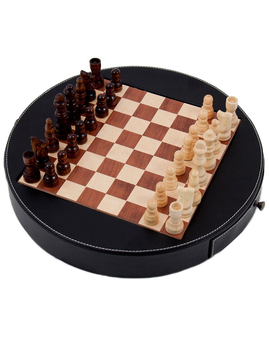 Bey-Berk Leather Chess Set NoColor NoSize
