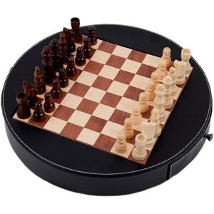 Bey-Berk Leather Chess Set NoColor NoSize