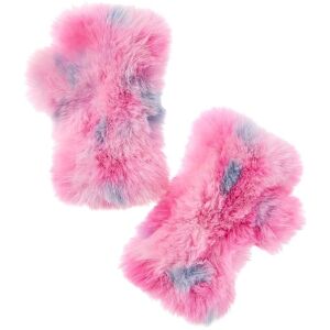 Surell Accessories Knitted Stretchy Texting Mittens Pink NoSize