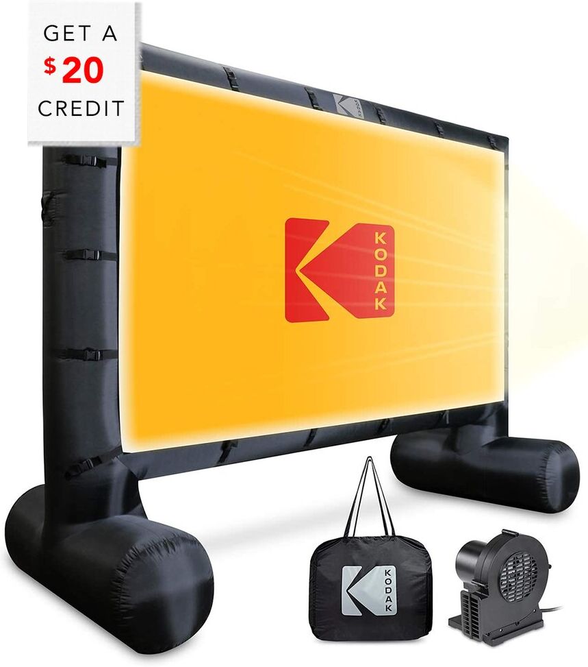 Kodak 17.5ft Inflatable Outdoor Projector Screen with $20 Credit Black NoSize