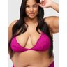 Fredericks Of Hollywood Jessica Lace Bralette - fuchsia - XL - female