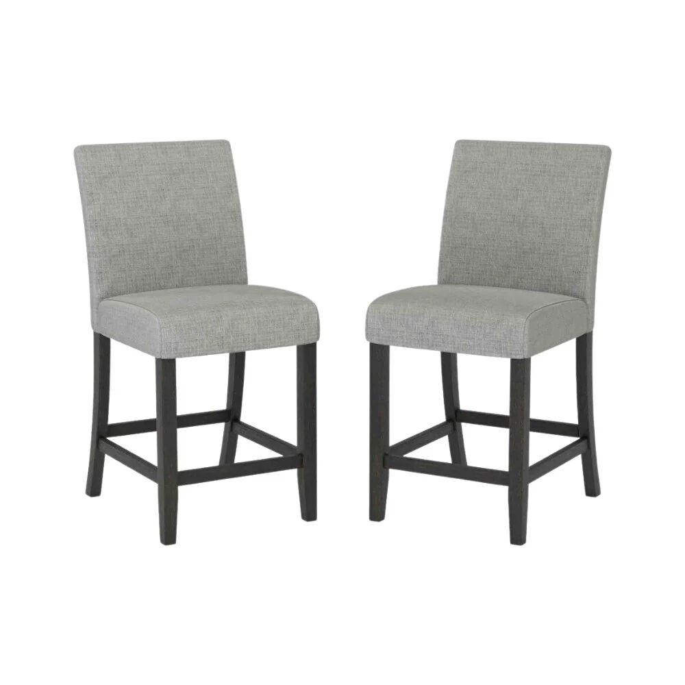 FURNITURE OF AMERICA Brule Counter Height Side Chair Set of Two