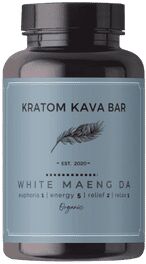 KratomKavaBar White Maeng Da Capsules - 300ct