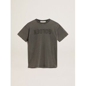 Golden Goose - Women's Gray T-shirt Dress With Distressed Treatment, Woman, Size: L