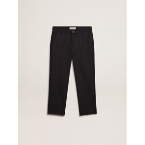 Golden Goose - Boys’ Pants In Dark Blue Wool, , Size: 10