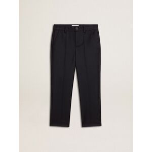Golden Goose - Boys' Dark Blue Wool Pants, , Size: 8