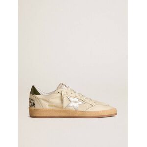 Golden Goose - Men's Ball Star With Silver Leather Star And Green Leather Heel Tab, Man, Size: 41
