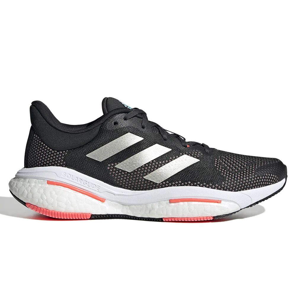 RelayGoods Women's Adidas Solar Glide 5, Carbon Sandy Beige Met Turbo, 7 B Medium