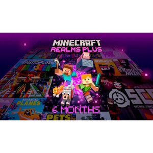 Microsoft Minecraft Realms Plus - 6 month subscription (for Bedrock Edition)