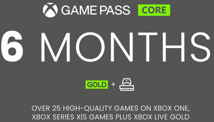 Microsoft Xbox Game Pass Core 6 Month