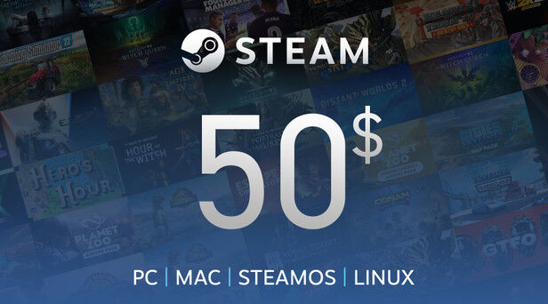 Steam Gift Card 50$