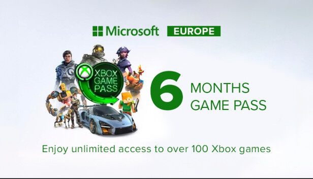 Microsoft Xbox Game Pass 6 Months Xbox
