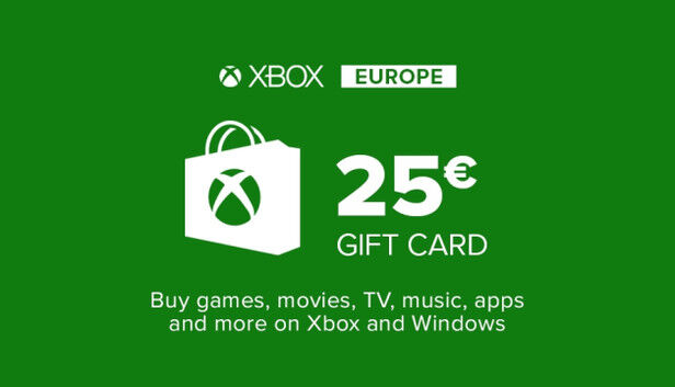 Microsoft Xbox Gift Card 25€ (Euro area)