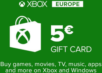 Microsoft Xbox Gift Card 5€ (Euro area)