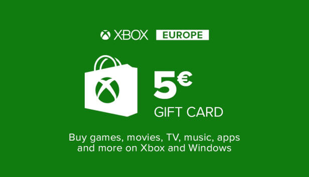 Microsoft Xbox Gift Card 5€ (Euro area)